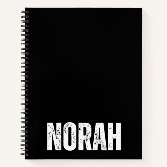 Cuaderno Portátil personalizado con Norah (Anverso)