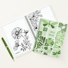 Cuaderno Portátil personalizado con patrones ecológicos