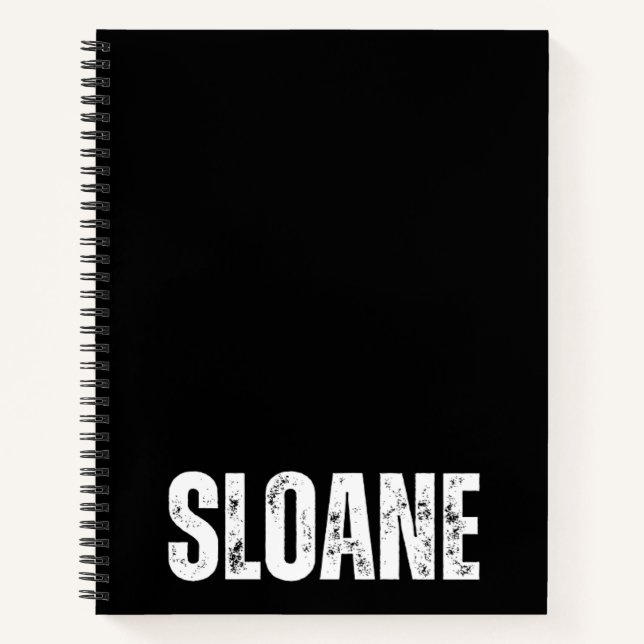 Cuaderno Portátil personalizado con Sloane (Anverso)