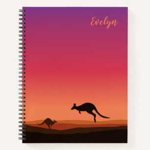 Cuaderno Portátil personalizado con tema canguro