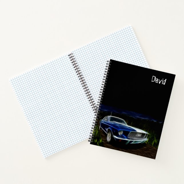 Cuaderno Portátil personalizado con tema de automóvil (Interior)