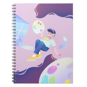 Cuaderno Portátil Personalizado creativo - Colores Pastel