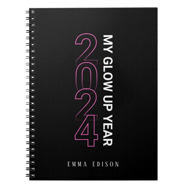 Cuaderno Portátil personalizado de 2024 Mi año de brillo (Frente)
