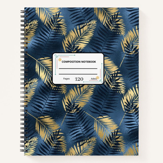Cuaderno Portátil personalizado de 8,5" x 11" en espiral (Anverso)