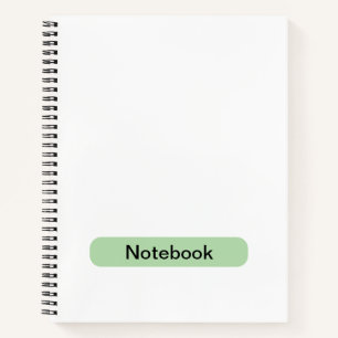 Cuaderno Portátil personalizado de 8,5" x 11" en espiral