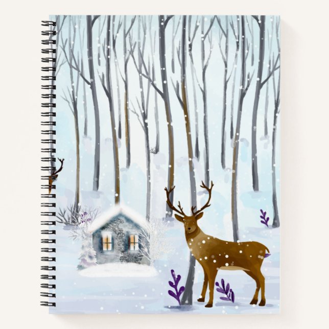 Cuaderno Portátil personalizado de 8,5" x 11" en espiral (Anverso)