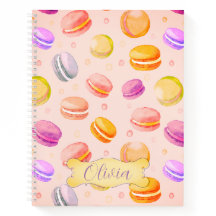 Portátil personalizado de acuarela de Macarons