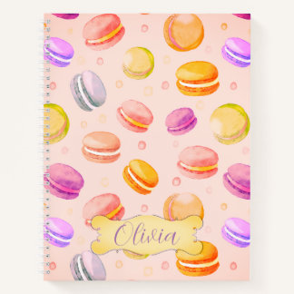 Cuaderno Portátil personalizado de acuarela de Macarons