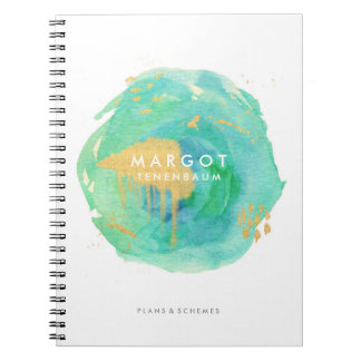 Cuaderno Portátil Personalizado de acuarela precisa