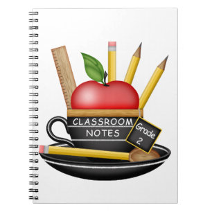 Cuaderno Portátil Personalizado de Apple Teacup de profesor