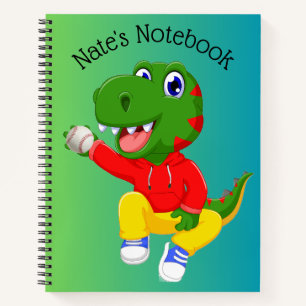 Cuaderno Portátil Personalizado de béisbol Dino