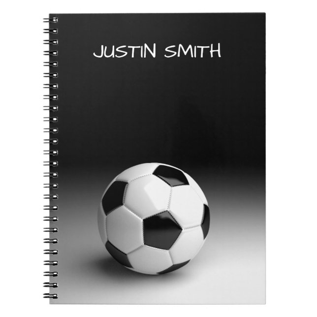 Cuaderno Portátil personalizado de bolas de fútbol (Frente)