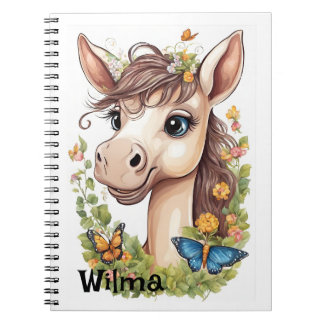 Cuaderno Portátil personalizado de cabeza de caballo