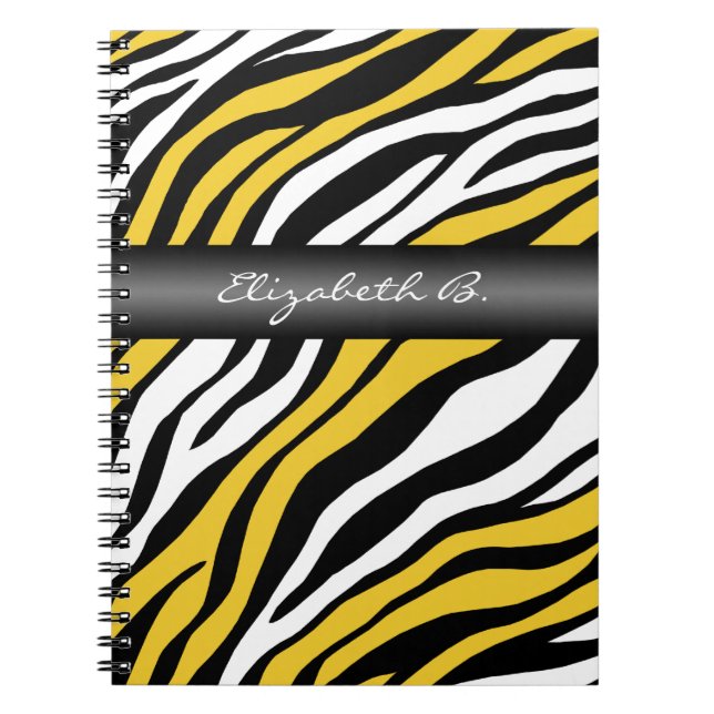 Cuaderno Portátil personalizado de combinación amarilla de  (Frente)