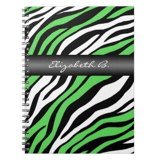 Cuaderno Portátil personalizado de combinación verde de imp