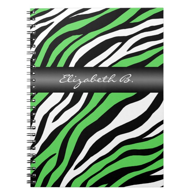 Cuaderno Portátil personalizado de combinación verde de imp (Frente)
