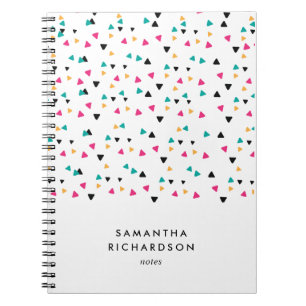 Cuaderno Portátil personalizado de contraste de triángulo c