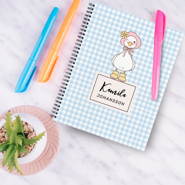 Cuaderno Portátil Personalizado de coqueta rosa y ganso sua (Subido por el creador)