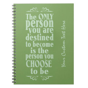 Cuaderno Portátil personalizado de ELECCIÓN motivacional