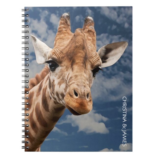 Cuaderno Portátil personalizado de Giraffe personalizado (Frente)