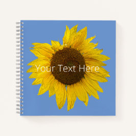 Cuaderno Portátil Personalizado de girasol