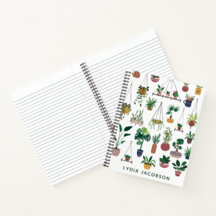 Cuaderno Portátil personalizado de Ilustracion Boho Plant 