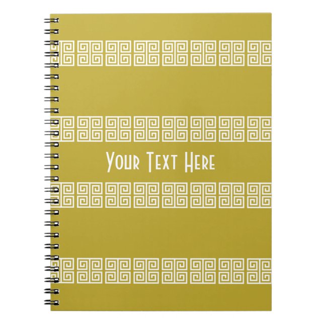 Cuaderno Portátil personalizado de inspiración griega (Frente)