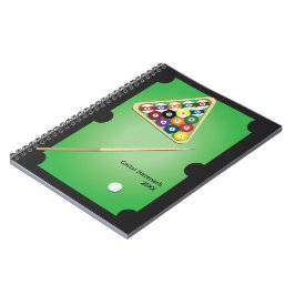 Cuaderno Portátil personalizado de la tabla de billar de Bi