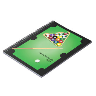 Cuaderno Portátil personalizado de la tabla de billar de Bi