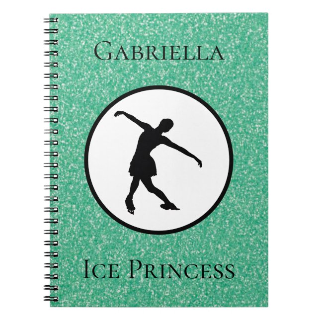 Cuaderno Portátil Personalizado de patinaje artístico "Prin (Frente)