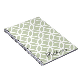 Cuaderno Portátil personalizado de patrón de diamante verde