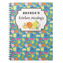 Cuaderno Portátil personalizado de patrones de hongos silve