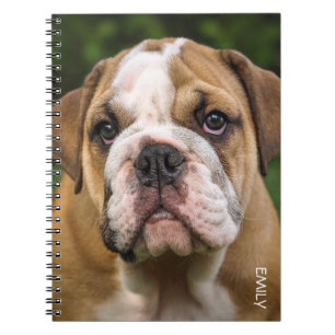 Cuaderno Portátil personalizado de perro de Bulldog inglé
