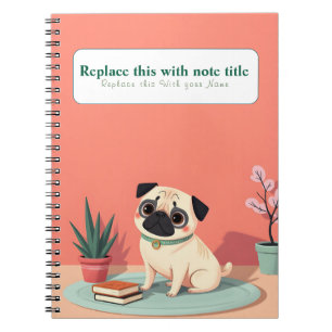 Cuaderno Portátil personalizado de perro kawaii