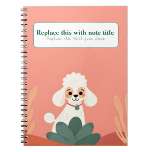 Cuaderno Portátil personalizado de perro kawaii