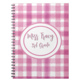 Cuaderno Portátil Personalizado de plástico rosado Pastel