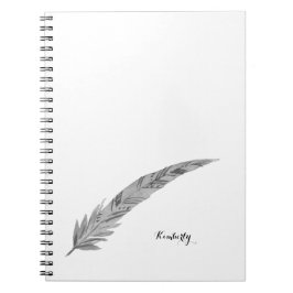 Cuaderno Portátil personalizado de pluma - acuarela