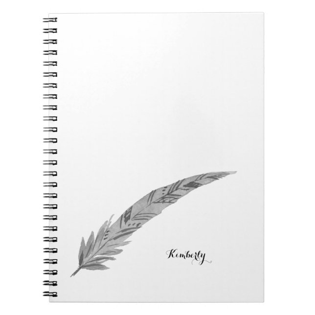 Cuaderno Portátil personalizado de pluma - acuarela (Frente)