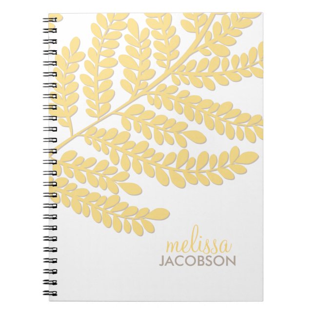 Cuaderno Portátil personalizado de rama de leafy (Frente)