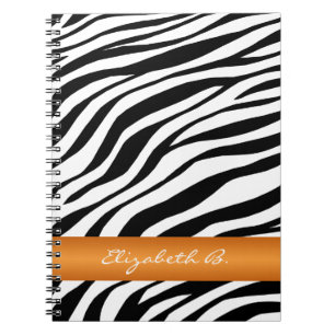 Cuaderno Portátil personalizado de raya de Naranja de impre