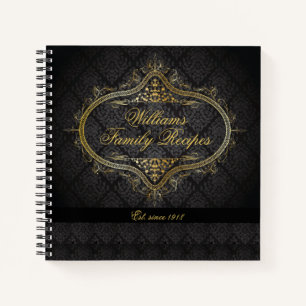 Cuaderno Portátil personalizado de receta familiar de Vinta