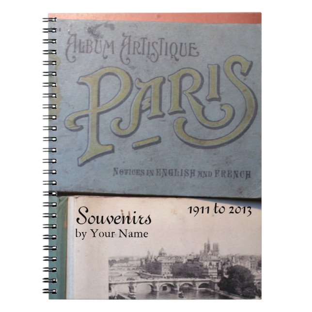 Cuaderno Portátil personalizado de recuerdos de época de Pa (Frente)