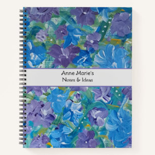 Cuaderno Portátil personalizado de Rosas Lavendar