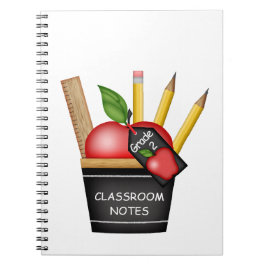 Cuaderno Portátil Personalizado de tarta de Apple para prof