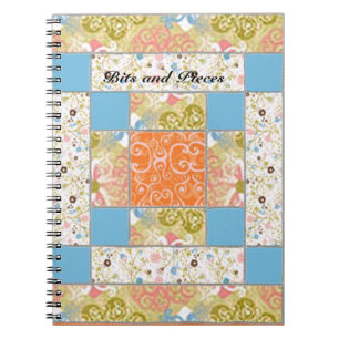 Cuaderno Portátil Personalizado del patrón de bloques de ci