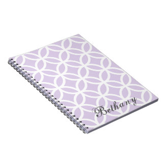 Cuaderno Portátil personalizado del patrón de diamante púrp