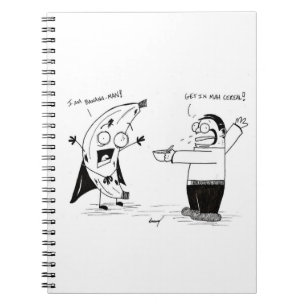 Cuaderno Portátil Personalizado divertida para Banana Man