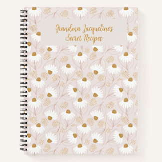 Cuaderno Portátil personalizado, elegante regalo floral par