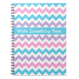 Cuaderno Portátil personalizado espiral, rosa, azul, caoba