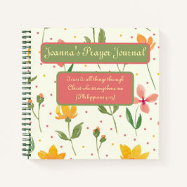 Cuaderno Portátil personalizado - Floral